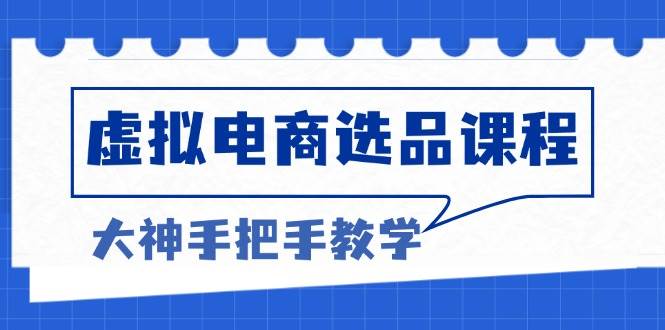 虚拟电商选品课程：解决选品难题，突破产品客单天花板，打造高利润电商-舜爸的藏宝库