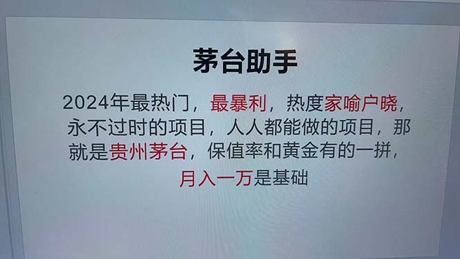 魔法贵州茅台代理：颠覆传统，科技助力，永不淘汰的高命中率项目！-舜爸的藏宝库