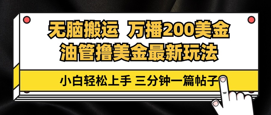 油管搬运攻略：轻松赚美金，万播200刀，三分钟一贴，小白快速上手！-舜爸的藏宝库