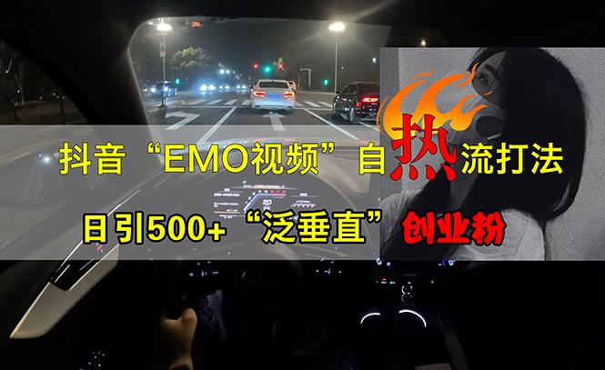 抖音EMO视频新玩法：轻松日引500+，助力‘泛垂直’创业粉！-舜爸的藏宝库