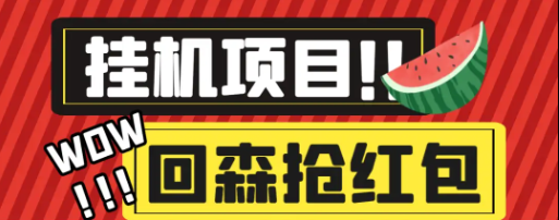 回森全自动养号挂机抢红包项目，单号一天5-10+【自动脚本+使用教程】-舜爸的藏宝库