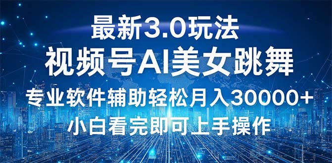 视频号3.0全新玩法：新手轻松实现月入30000+-舜爸的藏宝库