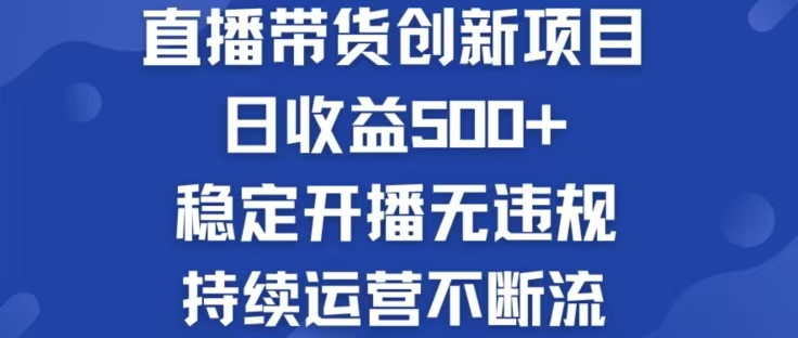 淘宝无人直播带货新项目：轻松日赚500，实现被动收入-舜爸的藏宝库