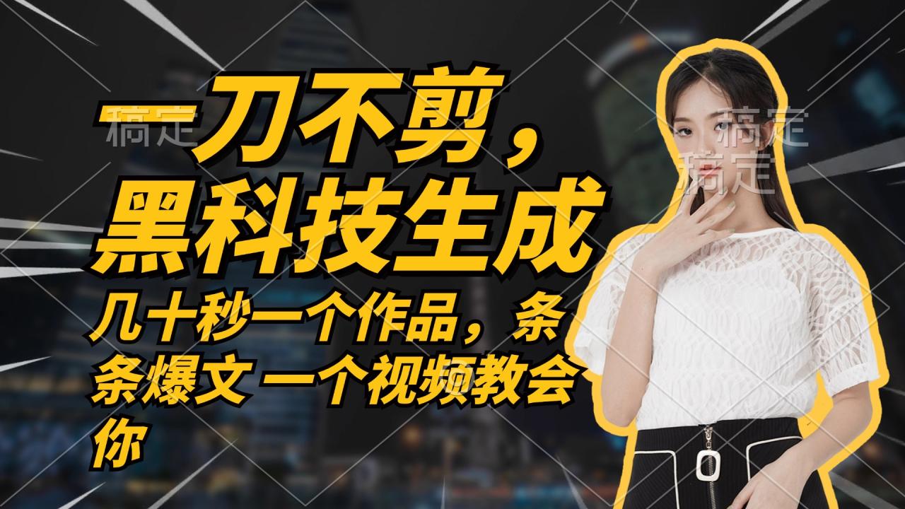 无需剪辑，快速创作：今天制作，明天收获收益-舜爸的藏宝库