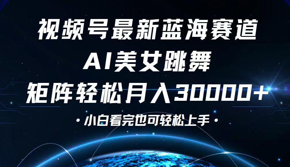 视频号蓝海赛道揭秘：小白轻松月入30000+-舜爸的藏宝库