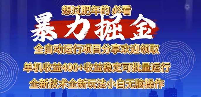 2025暴力掘金项目，想过肥年必看！-舜爸的藏宝库